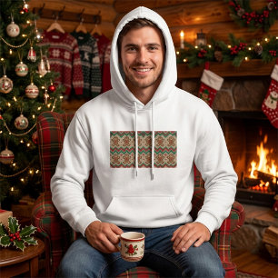 Knit Gingerbread Man Christmas Pattern Hoodie