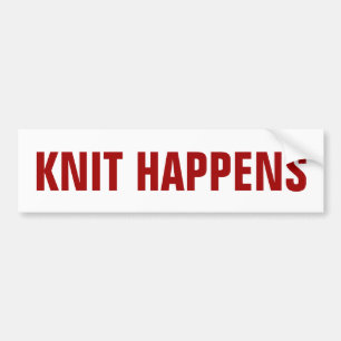 Knit Happens Bumper Sticker