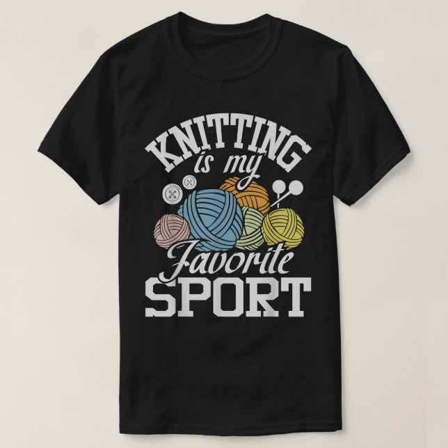 Knit Happens  Funny Knitting Shirt Knitters Pride  (Design Front)