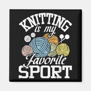 Knit Happens  Funny Knitting Shirt Knitters Pride  Magnet
