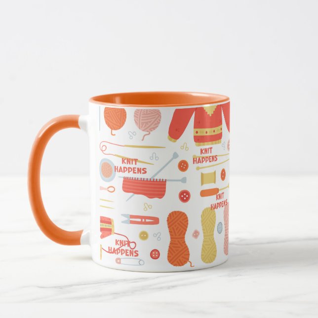Knit Happens Knitters Mug (Left)