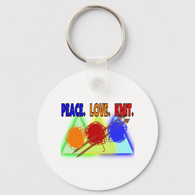 Knit Lovers Gifts Key Ring (Front)