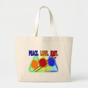 Knit Lovers Gifts Large Tote Bag