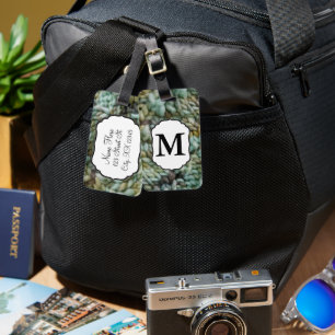 Knit Malabrigo Yarn / Crafts Monogram Luggage Tag