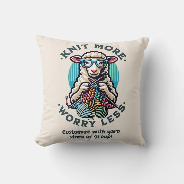 Knit More  Cushion (Front)