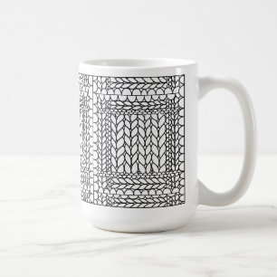 KNIT PURL WHITE Tall White Mug