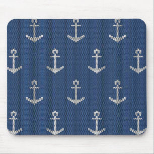 Knit Sea Anchor Mouse Pad