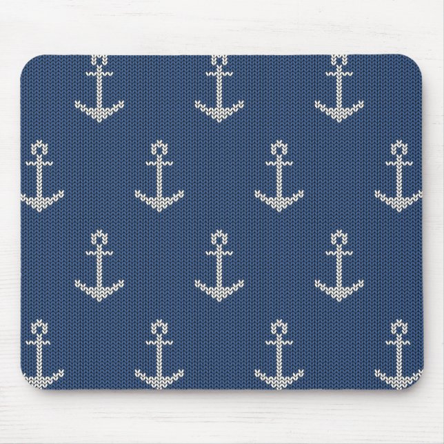 Knit Sea Anchor Mouse Pad (Front)
