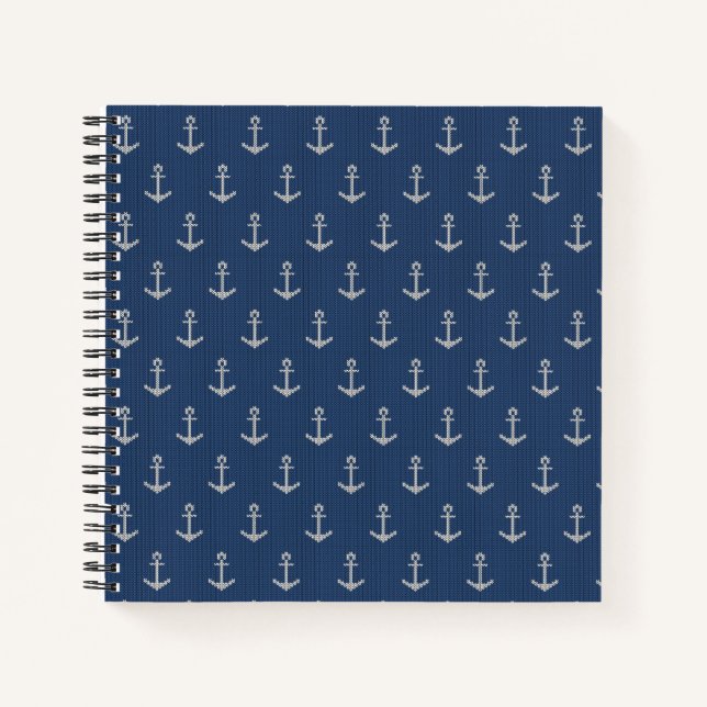 Knit Sea Anchor Notebook (Front)