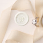 Knit Snowflake Winter Merry Christmas Name Wax Seal Stamp<br><div class="desc">Seal up those holiday cards,  party invitations and winter wedding suits with a custom scandi snowflake design wax seal.</div>