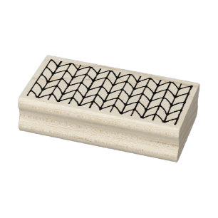 KNIT STITCH 1.5"x3" Rubber Stamp / Horizontal