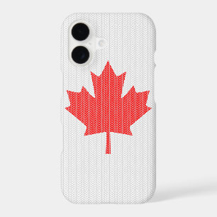 Knit Style Maple Leaf Knitting Motif