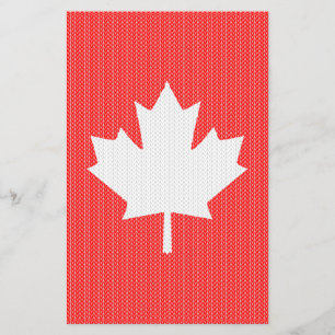 Knit Style Maple Leaf Knitting Motif Flyer