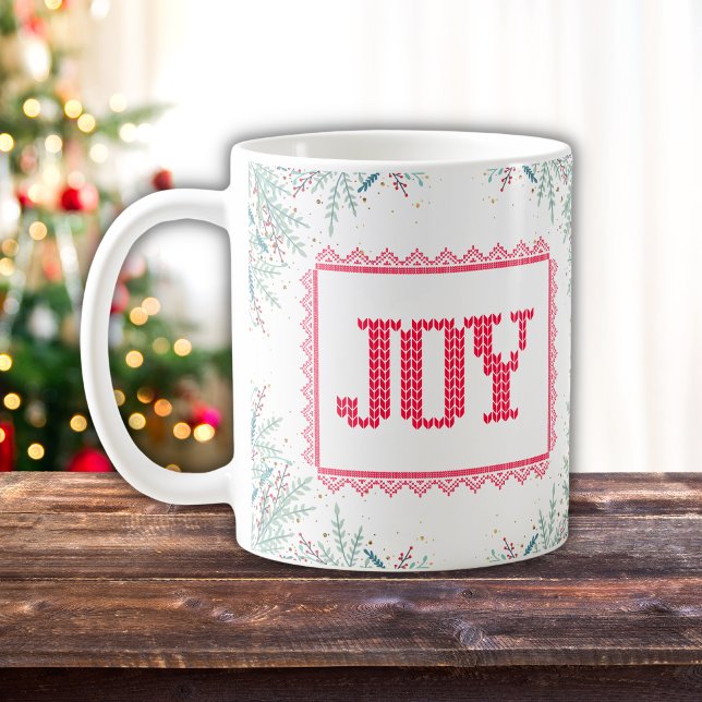 Knit Watercolor Christmas Joy Mug (Creator Uploaded)