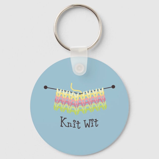 Knit Wit! Key Ring (Front)
