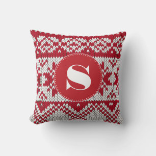 Knitted Christmas Cushion