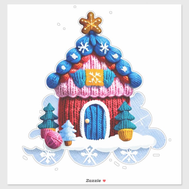 Knitted Christmas House Decor (Sheet)