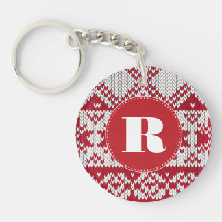 Knitted  Christmas Key Ring