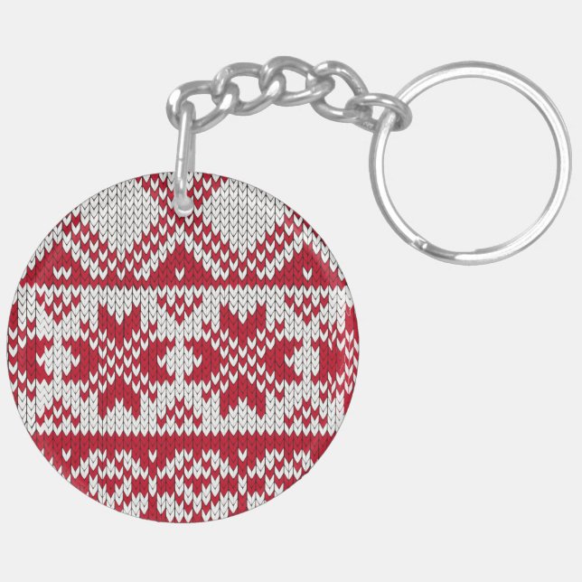 Knitted Christmas Key Ring (Back Right)