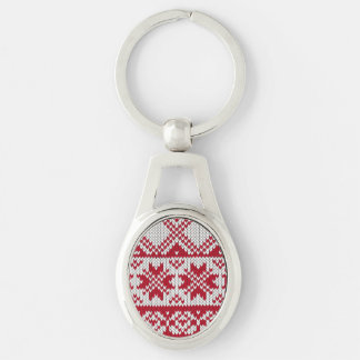 Knitted Christmas Key Ring