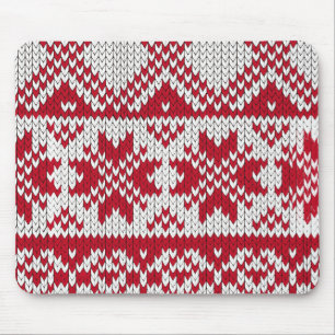 Knitted Christmas Mouse Pad