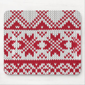 Knitted Christmas Mouse Pad