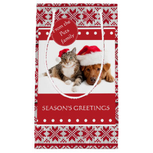 Knitted Christmas Small Gift Bag