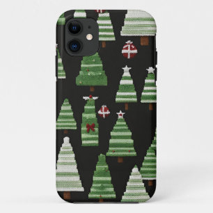 Knitted Christmas tree pattern iPhone 11 Case