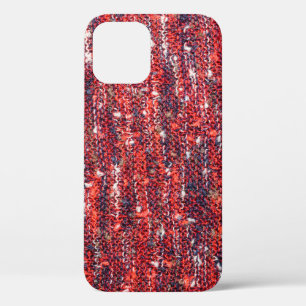 Knitted coloured texture background. iPhone 12 case