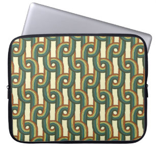 Knitted colours: hand-drawn seamless pattern. laptop sleeve
