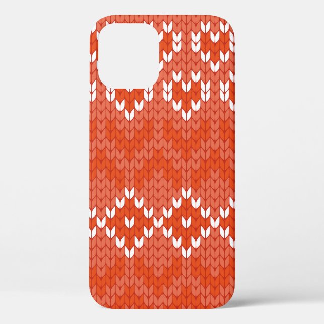 knitted geometric seamless pattern Case-Mate iPhone case (Back)