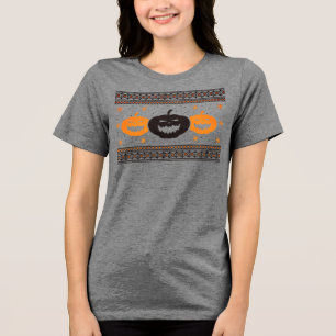 Knitted Jack-o'-Lantern Sweater Tee