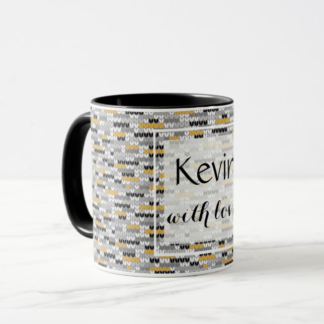 Knitted melange. mug (Front Left)
