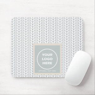 Knitted Pattern Modern Professional Logo Mouse Pad