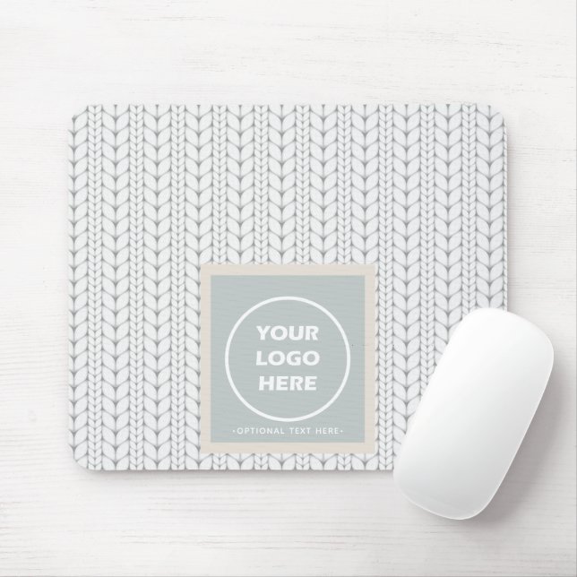 Knitted Pattern Modern Professional Logo Mouse Pad (With Mouse)