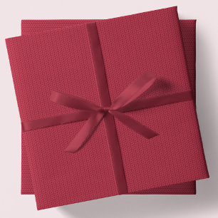 Knitted pattern simple red Christmas holiday Wrapping Paper Sheet