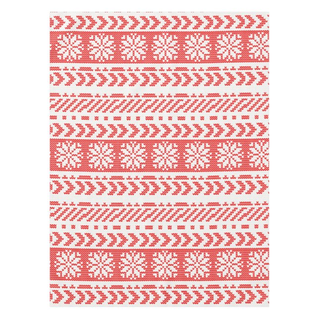 Knitted pattern tablecloth (Front)