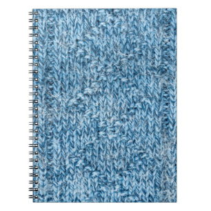knitted pattern texture notebook