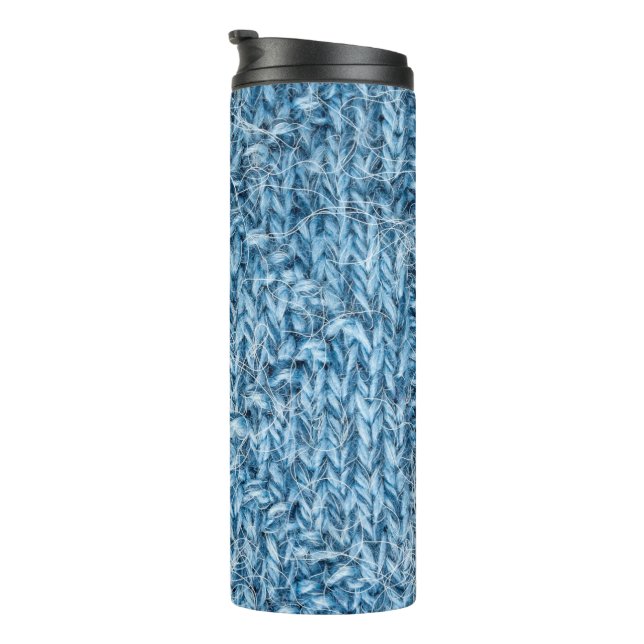 knitted pattern texture thermal tumbler (Rotated Right)