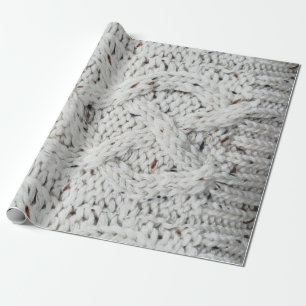 Knitted pattern wrapping paper