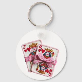 Knitted Queen of Hearts Valentine Self-Love Doll Key Ring