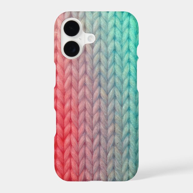 Knitted Stitch Background in Gradient Colours (Back)