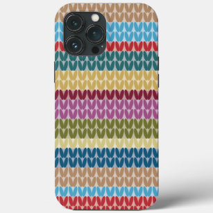 Knitted Style Striped iPhone 13 Pro Max Case