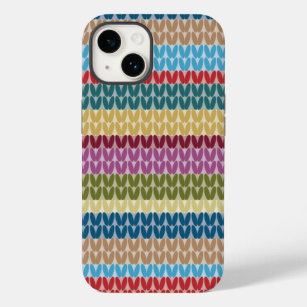 Knitted Style Striped Case-Mate iPhone 14 Case