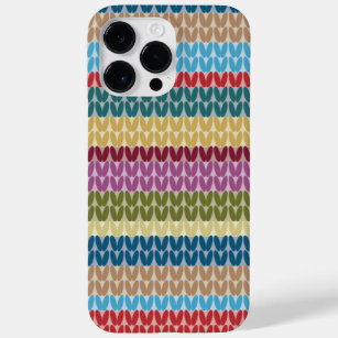 Knitted Style Striped Case-Mate iPhone 14 Pro Max Case