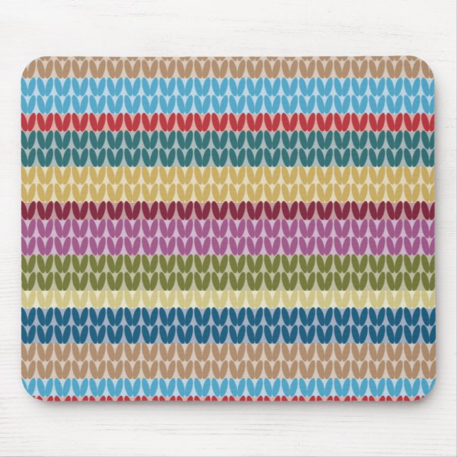 Knitted Style Striped Mouse Pad (Front)