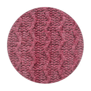 Knitted sweater texture, cherry purple. cutting board