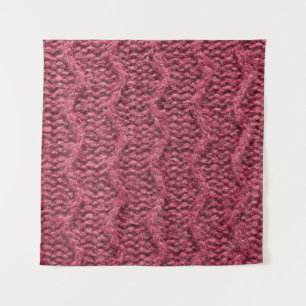 Knitted sweater texture, cherry purple. tapestry
