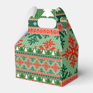 knitted ugly Christmas sweater Favour Box