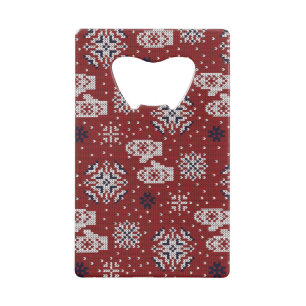 Knitted Winter Christmas Decorative Pattern